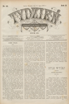 Tydzień Literacki, Artystyczny, Naukowy i Społeczny. R.2, T.2, nr 29 (18 lipca 1875)