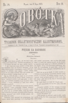 Sobótka : tygodnik belletrystyczny illustrowany. R.3, nr 28 (8 lipca 1871)