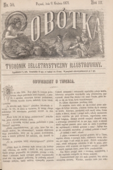 Sobótka : tygodnik belletrystyczny illustrowany. R.3, nr 50 (9 grudnia 1871)
