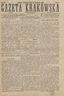 Gazeta Krakowska. R.1, nr 19 (26 czerwca 1881)