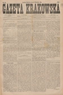 Gazeta Krakowska. R.1, nr 42 (18 września 1881)