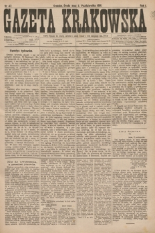 Gazeta Krakowska. R.1, nr 47 (5 październik 1881)