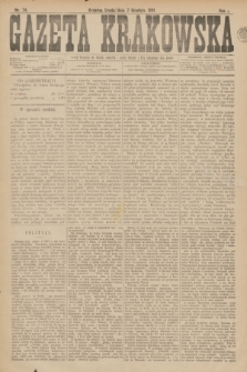 Gazeta Krakowska. R.1, nr 74 (7 grudnia 1881)