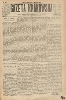 Gazeta Krakowska. R.3, nr 215 (22 września 1883)