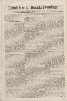 Dodatek do nr 21 „Dziennika Lwowskiego”. [R.2] (27 stycznia 1868)