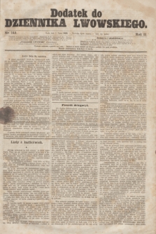 Dodatek do Dziennika Lwowskiego. R.2, nr 149 (1 lipca 1868)