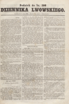 Dodatek do nr 200 Dziennika Lwowskiego. [R.2] (31 sierpnia 1868)