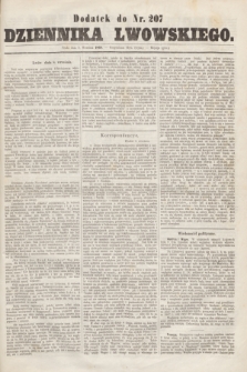 Dodatek do nr 207 Dziennika Lwowskiego. [R.2] (9 września 1868)