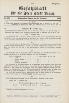 Gesetzblatt für die Freie Stadt Danzig.1935, Nr. 118 (9 Dezember) - Ausgabe A