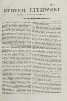 Kuryer Litewski. 1807, N. 7 (23 stycznia)