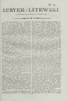 Kuryer Litewski. 1807, N. 74 (18 września)