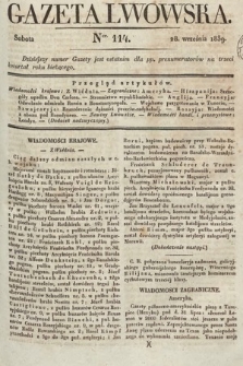 Gazeta Lwowska. 1839, nr 114