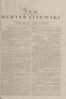 Kuryer Litewski. 1818, nr 88 (1 listopada) + dod.