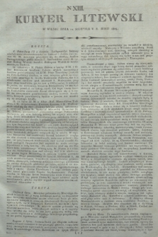 Kuryer Litewski. 1805, N 13 (12 sierpnia)