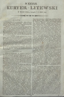 Kuryer Litewski. 1805, N 37 (4 listopada)