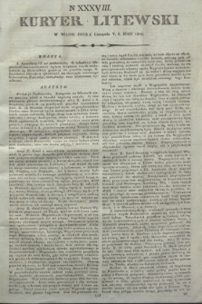 Kuryer Litewski. 1805, N 38 (8 listopada) + wkładka