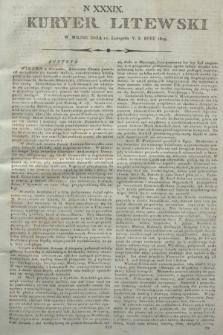 Kuryer Litewski. 1805, N 39 (11 listopada)