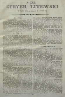 Kuryer Litewski. 1805, N 42 (21 listopada)