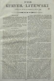 Kuryer Litewski. 1805, N 43 (25 listopada) + wkładka