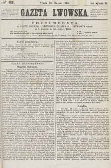 Gazeta Lwowska. 1863, nr 63