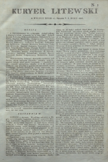 Kuryer Litewski. 1806, N. 5 (17 stycznia)