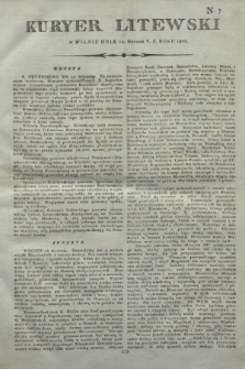 Kuryer Litewski. 1806, N. 7 (24 stycznia)
