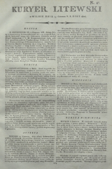 Kuryer Litewski. 1806, N. 47 (13 czerwca)