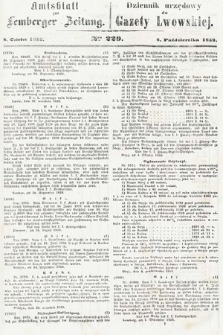 Amtsblatt zur Lemberger Zeitung = Dziennik Urzędowy do Gazety Lwowskiej. 1859, nr 229
