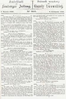 Amtsblatt zur Lemberger Zeitung = Dziennik Urzędowy do Gazety Lwowskiej. 1859, nr 253