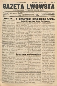 Gazeta Lwowska. 1936, nr 43