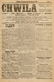 Chwila : „Czas” – „Głos Narodu” – „Nowa Reforma” – „Nowiny” : wydanie wspólne. 1913, nr 5 |PDF|
