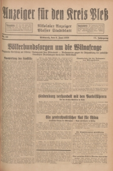 Anzeiger für den Kreis Pleß : Nikolaier Anzeiger : Plesser Stadtblatt. Jg.77, Nr. 68 (6 Juni 1928)