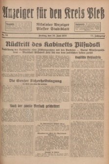 Anzeiger für den Kreis Pleß : Nikolaier Anzeiger : Plesser Stadtblatt. Jg.77, Nr. 78 (29 Juni 1928)
