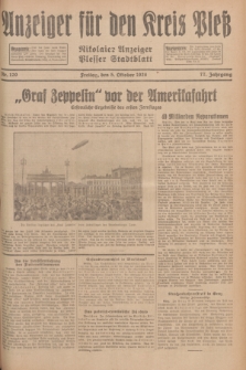 Anzeiger für den Kreis Pleß : Nikolaier Anzeiger : Plesser Stadtblatt. Jg.77, Nr. 120 (5 Oktober 1928)