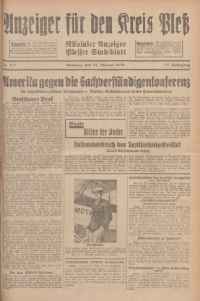 Anzeiger für den Kreis Pleß : Nikolaier Anzeiger : Plesser Stadtblatt. Jg.77, Nr. 127 (21 Oktober 1928)