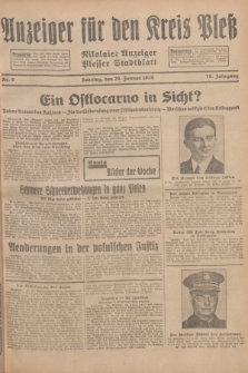 Anzeiger für den Kreis Pleß : Nikolaier Anzeiger : Plesser Stadtblatt. Jg.78, Nr. 9 (20 Januar 1929)
