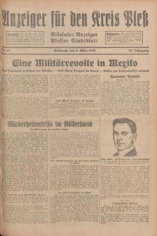 Anzeiger für den Kreis Pleß : Nikolaier Anzeiger : Plesser Stadtblatt. Jg.78, Nr. 28 (6 März 1929)