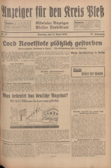 Anzeiger für den Kreis Pleß : Nikolaier Anzeiger : Plesser Stadtblatt. Jg.78, Nr. 48 (21 April 1929)