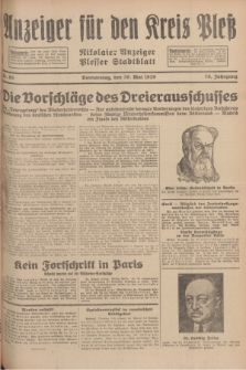 Anzeiger für den Kreis Pleß : Nikolaier Anzeiger : Plesser Stadtblatt. Jg.78, Nr. 65 (30 Mai 1929)