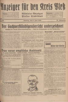 Anzeiger für den Kreis Pleß : Nikolaier Anzeiger : Plesser Stadtblatt. Jg.78, Nr. 69 (9 Juni 1929)