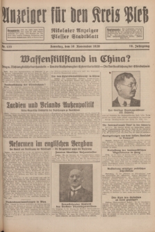 Anzeiger für den Kreis Pleß : Nikolaier Anzeiger : Plesser Stadtblatt. Jg.78, Nr. 135 (10 November 1929)