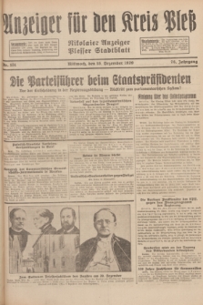 Anzeiger für den Kreis Pleß : Nikolaier Anzeiger : Plesser Stadtblatt. Jg.78, Nr. 151 (18 Dezember 1929)