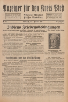 Anzeiger für den Kreis Pleß : Nikolaier Anzeiger : Plesser Stadtblatt. Jg.80, Nr. 15 (4 Februar 1931)