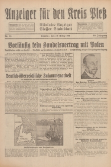 Anzeiger für den Kreis Pleß : Nikolaier Anzeiger : Plesser Stadtblatt. Jg.80, Nr. 35 (22 März 1931)