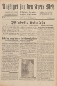 Anzeiger für den Kreis Pleß : Nikolaier Anzeiger : Plesser Stadtblatt. Jg.80, Nr. 36 (25 März 1931)