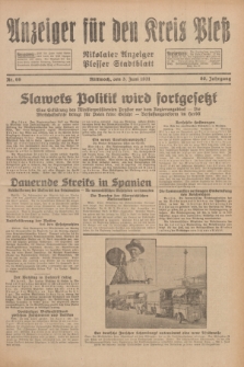 Anzeiger für den Kreis Pleß : Nikolaier Anzeiger : Plesser Stadtblatt. Jg.80, Nr. 66 (3 Juni 1931)