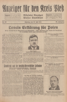 Anzeiger für den Kreis Pleß : Nikolaier Anzeiger : Plesser Stadtblatt. Jg.80, Nr. 89 (26 Juli 1931)