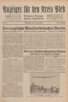Anzeiger für den Kreis Pleß : Nikolaier Anzeiger : Plesser Stadtblatt. Jg.80, Nr. 90 (29 Juli 1931)
