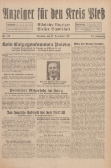 Anzeiger für den Kreis Pleß : Nikolaier Anzeiger : Plesser Stadtblatt. Jg.80, Nr. 149 (13 Dezember 1931)