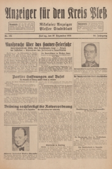 Anzeiger für den Kreis Pleß : Nikolaier Anzeiger : Plesser Stadtblatt. Jg.80, Nr. 151 (18 Dezember 1931)